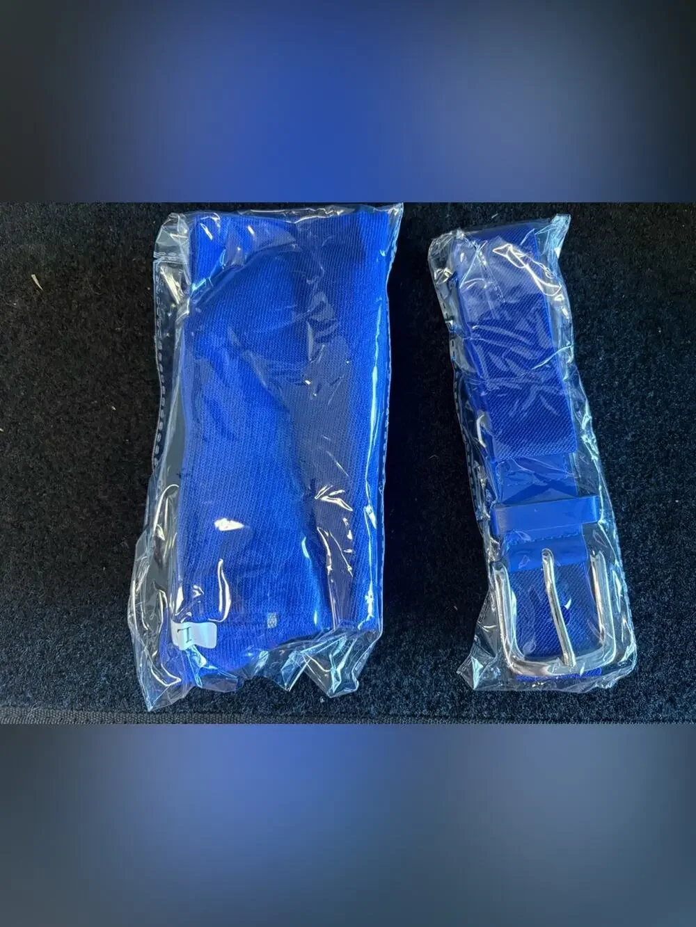Baseball/Softball Sock & Belt Combo Set Royal Blue NEW